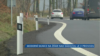 Modernizovaná silnice na Ždár nad Sázavou je v provozu