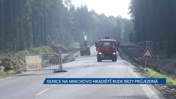 Silnice na Mnichovo Hradiště bude brzy průjezdná