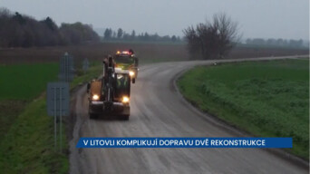 V Litovli komplikují dopravu dvě rekonstrukce