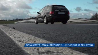 Nová cesta Lesní Albrechtice - Jelenice už je průjezdná, řidiči ji nemusí objíždět