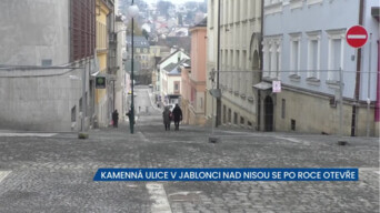 Kamenná ulice v Jablonci nad Nisou se po roce otevře, práce finišují