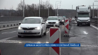 Oprava mostů přes Odru v Ostravě finišuje, řidičům se výrazně uleví