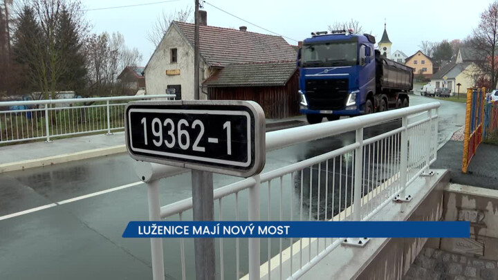Luženice mají nový most, oprava skončila dříve