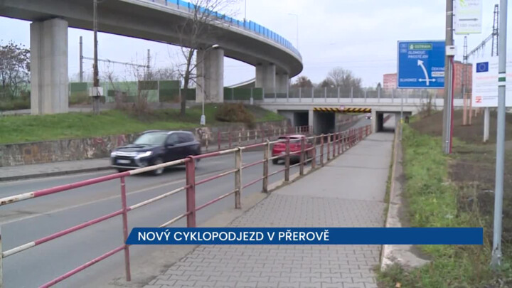 Nový cyklopodjezd usnadní cestování mezi Předmostím a centrem Přerova