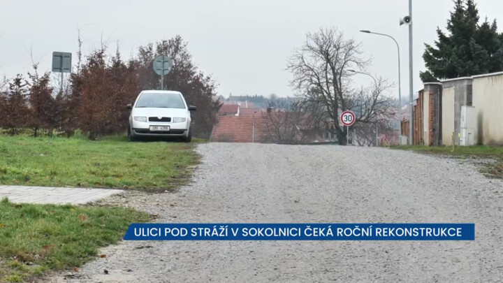 V Sokolnici se bude rekonstruovat ulice Pod Stráží