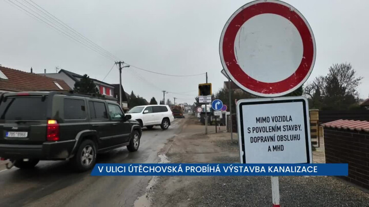 V Soběšicích probíhá výstavba dešťové kanalizace