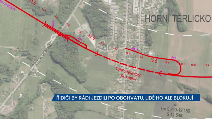Řidiči by rádi jezdili po obchvatu, lidé ho ale blokují