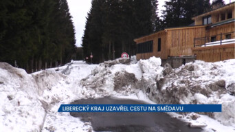 Liberecký kraj uzavřel silnici II/290 v Jizerských horách