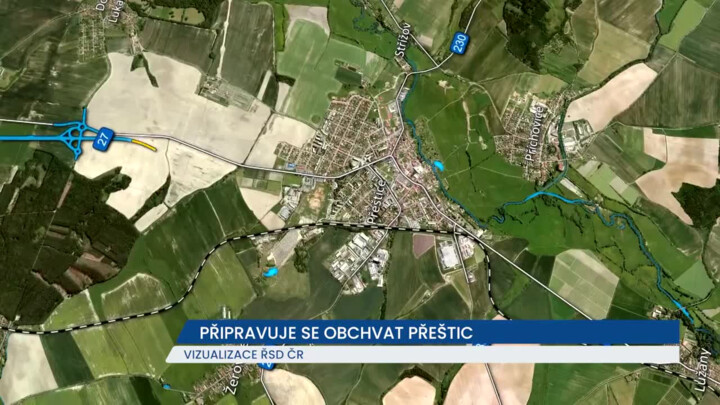 ŘSD připravuje obchvat Přeštic, městu má výrazně ulevit od aut