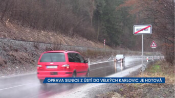 Zlínský kraj ukončil rekonstrukci silnice z Ústí do Velkých Karlovic