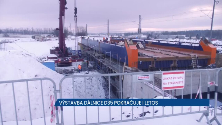 Výstavba dálnice D35 pokračuje i letos