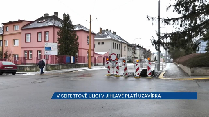 V Seifertově ulici v Jihlavě se rekonstruuje vodovod i kanalizace, řidiči neprojedou