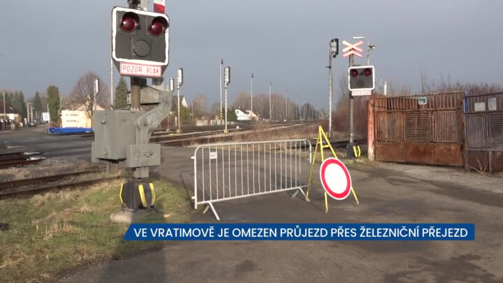 Ve Vratimově je dočasně omezen průjezd přes železniční přejezd v lokalitě Zaryjská