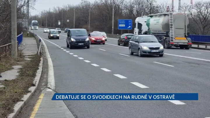 Debatuje se o svodidlech na Rudné v Ostravě