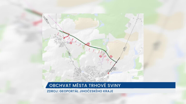 Stavba obchvatu se rýsuje v Trhových Svinech, čeká se na něj téměř 20 let