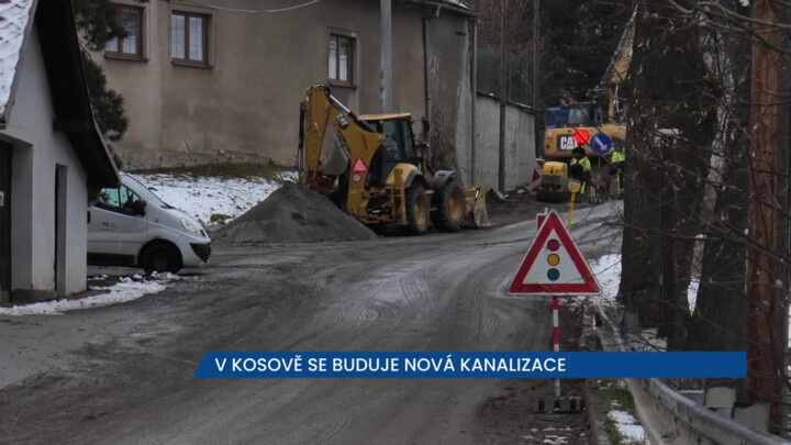 V jihlavském Kosově se rekonstruuje kanalizace, pracovníci stavby si řídí provoz sami