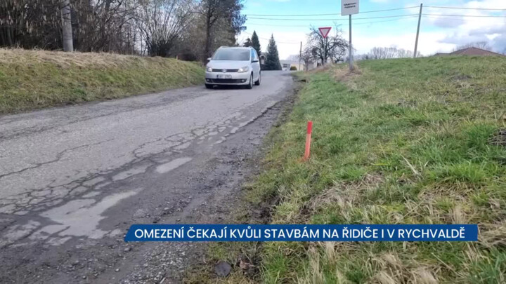 Kvůli stavbám v Rychvaldě na řidiče čekají omezení