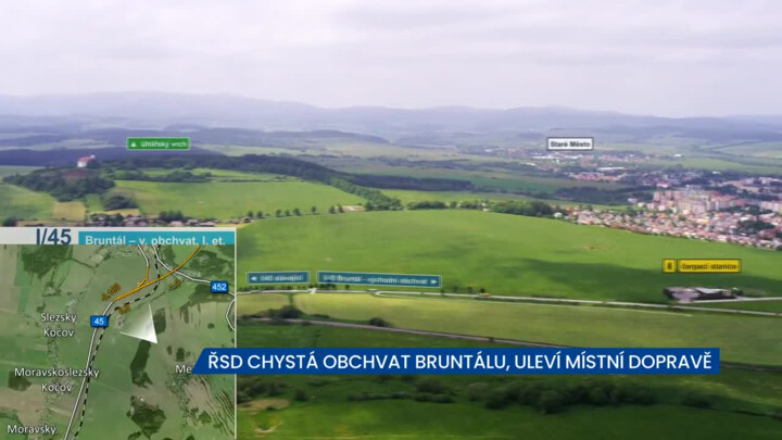 ŘSD chystá obchvat Bruntálu, stavba výrazně uleví místní dopravě