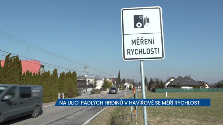 Na ulici Padlých hrdinů v Havířově se od února měří rychlost