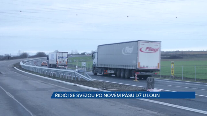 Řidiči se svezou po novém pásu D7 do Loun
