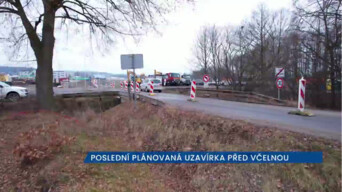 Omezení dopravy před Včelnou u českých Budějovic potrvá do začátku května, jde o poslední uzavírku před dokončením Jižní tangenty