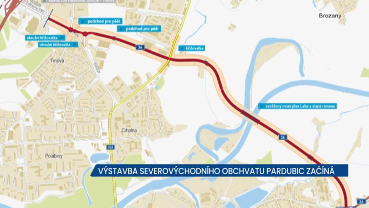 Začíná výstavba Severovýchodního obchvatu Pardubic, výrazně pomůže centru města