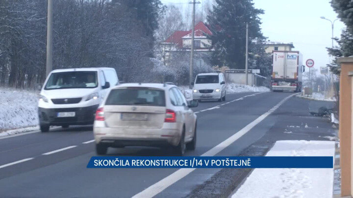 Řidiči mohou využívat zrekonstruovanou silnici I/14 v Potštejně