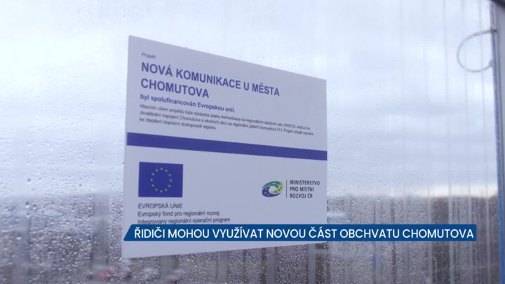 Řidiči mohou jezdit po novém obchvatu u Chomutova
