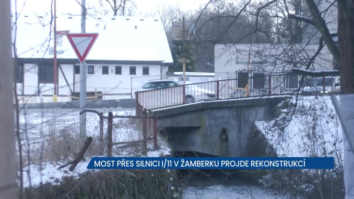 Most přes silnici I/11 u Žamberka prochází rekonstrukcí, řidiče čekají komplikace