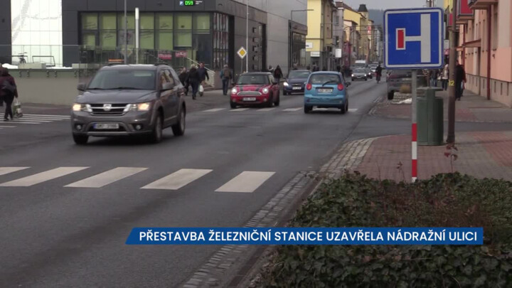 Přestavba železniční stanice ve Vsetíně uzavřela Nádražní ulici
