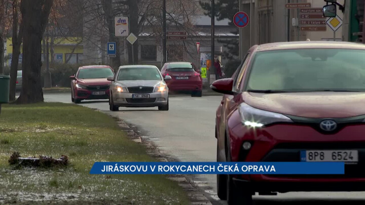 Frekventovanou Jiráskovu ulici v Rokycanech čeká oprava