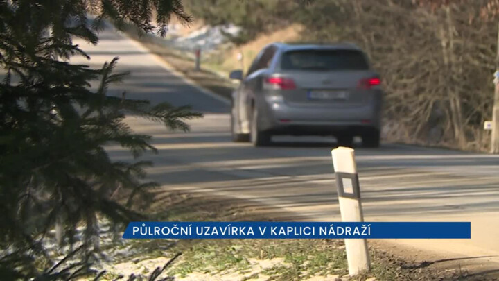 Na půl roku se uzavře silnice II/157 v Kaplici nádraží