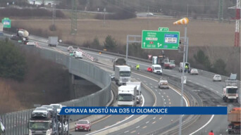 Na D35 u Olomouce začala oprava mostů. Řidiči musí počítat se zúžením