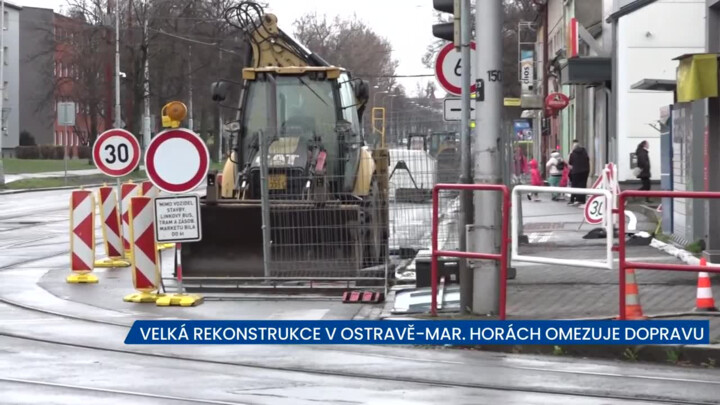 Velká rekonstrukce v Ostravě-Mariánských Horách a Hulvákách omezuje dopravu