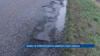 Silnici ve středočeských Semicích čeká oprava, pro řidiče už není bezpečná