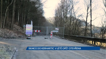 Silnice II/315 do Kerhartic je uzavřená, řidiči by mohli projet v létě