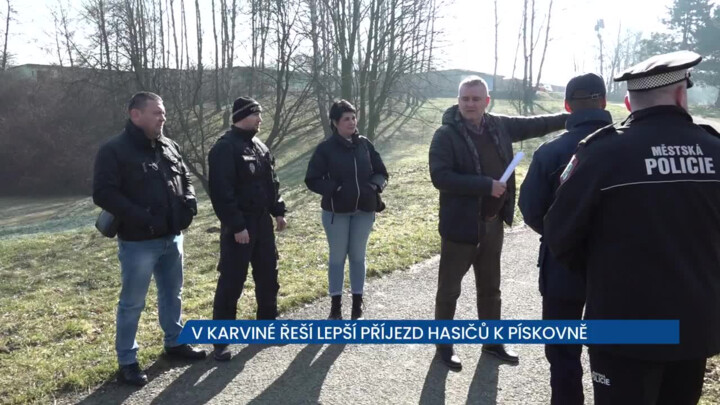 V Karviné hledají řešení lepšího příjezdu IZS k Pískovně, nástupní plochy často blokují auta