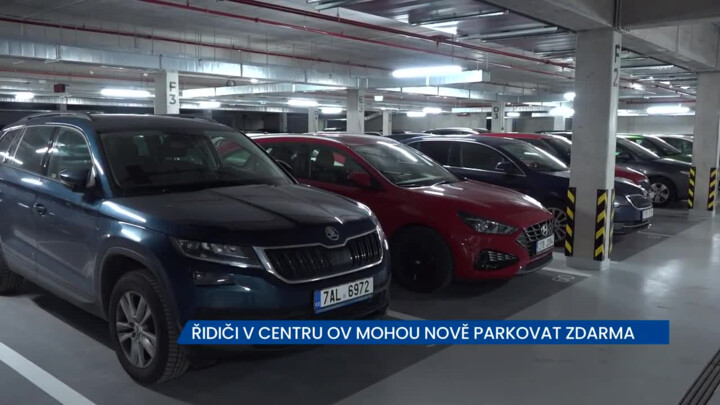 Řidiči mohou v centru Ostravy parkovat zdarma pod novou budovou Ostravské univerzity
