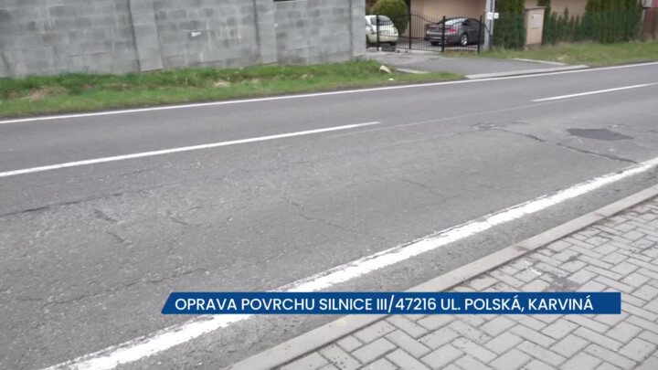 SS MSK chystá opravu silnice III/47216 v Karviné, až po hranici s Polskem, na místě budou objízdné trasy