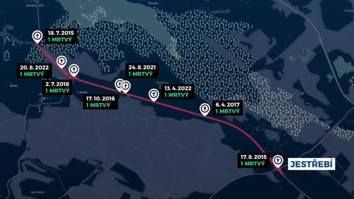 Respektujte plnou čáru i na rovných úsecích