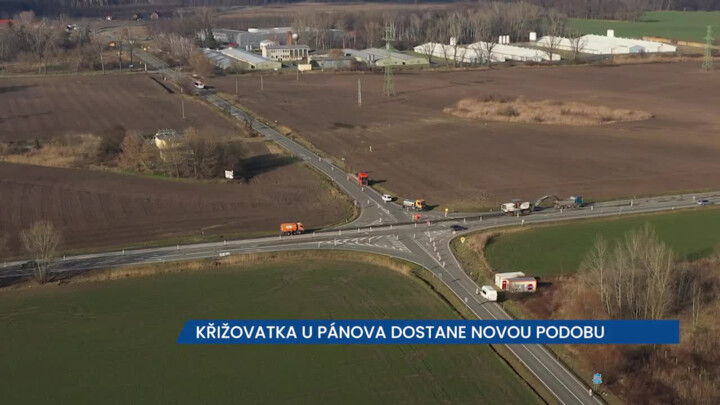 Křižovatka v Hodoníně-Pánově dostane novou podobu, stavbu doprovázejí dopravní omezení