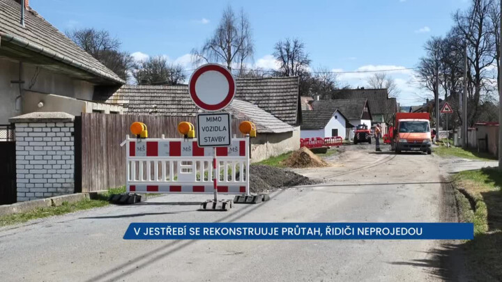V Jestřebí se rekonstruuje průtah, řidiči neprojedou