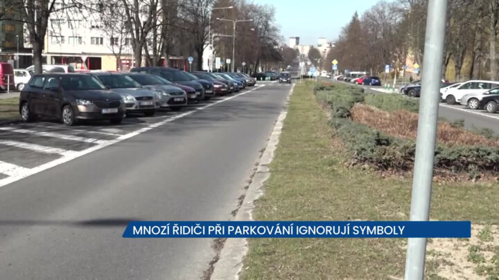 Mnozí řidiči při parkování ignorují symboly na značkách