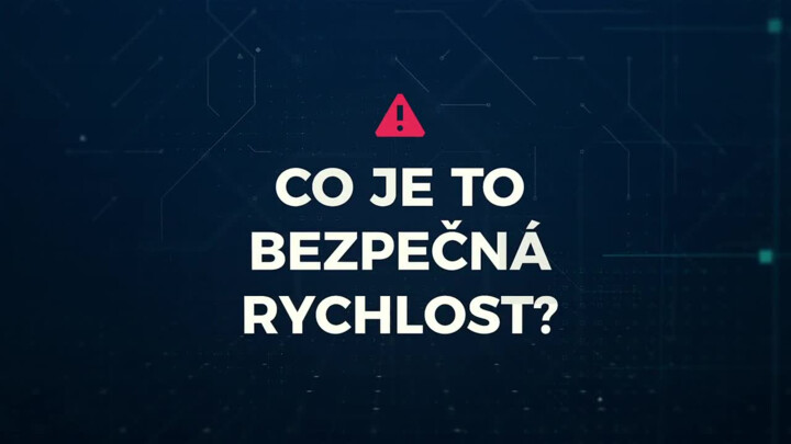 Co je bezpečná rychlost a jak ji dodržovat?