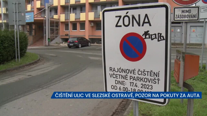 Čištění ulic ve Slezské Ostravě, pozor na pokuty za špatně zaparkovaná auta!