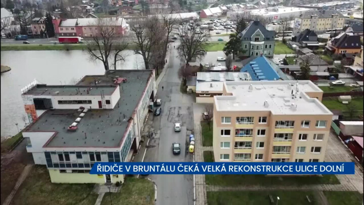 Řidiče v Bruntálu čeká velká rekonstrukce ulice Dolní