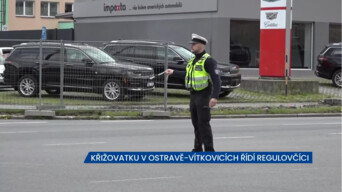 Frekventovanou křižovatku v Ostravě-Vítkovicích řídí regulovčíci