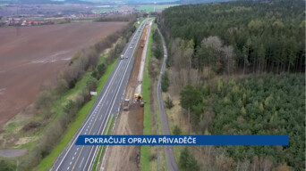 ŘSD opravuje dálniční přivaděč Ejpovice u Plzně, provoz je obousměrný
