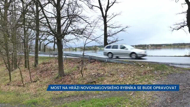 Most na hrázi rybníka nedaleko Dubného čeká rekonstrukce