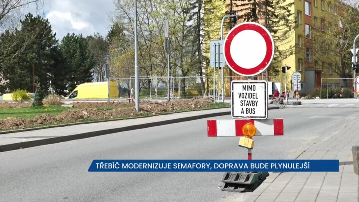Třebíč modernizuje semafory, doprava bude plynulejší